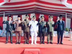 Kapolres Mesuji Menghadiri Undangan Upacara HUT RI Ke 80 Tahun 2025 Di Lapangan Apel Kantor Bupati Setempat