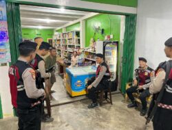 Cegah Tindak Kejahatan Sat Samapta Polres Mesuji Melaksanakan Patroli Saat Dini Hari