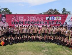 Mewakili Kapolres Mesuji Kasat Binmas AKP Poniran Menghadiri Apel Besar Hari Pramuka Ke 64 Tahun 2025 Kwartir Cabang Kabupaten Mesuji