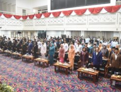 Kasrem 043/Gatam Hadiri Pelantikan Bupati dan Wakil Bupati Pesawaran Periode 2025–2030