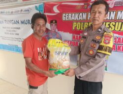 Seluruh Polsek Jajaran Polres Mesuji Melaksanakan Gerakan Pangan Murah (GPM) Menjual Beras SPHP Kepada Masyarakat Mendukung Program Pemerintah