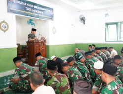 Korem 043/Gatam Laksanakan Peringatan Maulid Nabi Muhammad SAW Tahun 1447 H/2025 M di Masjid Al-Furqon