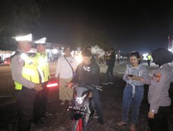 Polres Mesuji Menyiagakan Personil Siaga Kompi III Saat Ahir Pekan Rangka Manjaga Kondusifitas Situasi Keamanan