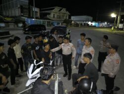 Siaga Kompi III Polres Mesuji Melaksanakan Patroli Dalam Menciptakan Situasi Yang Aman Dan Kondusif Saat Akhir Pekan