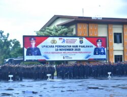 Polda Lampung laksanakan Upacara Peringati Hari Pahlawan, Terus Bergerak Lanjutkan Perjuangan