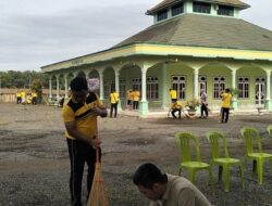 Kapolres Mesuji AKBP Dr. Muhammad Firdaus, S.IK., M.H.,Pimpin Langsung Kegiatan Pembersihan Tempat Ibadah Rangka Program Beli Humanis