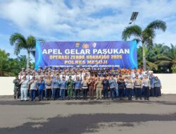 Polres Mesuji Melaksanakan Apel Gelar Pasukan Dalam Rangka “Operasi Zebra Krakatau 2025” di Lapangan Mapolres