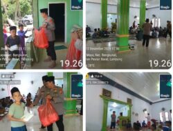 Polsek Bengkunat Laksanakan Program Jumat Keliling,Bagikan Sedekah Makanan Untuk Masyarakat