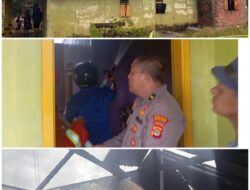 Polsek Pesisir Tengah Gerak Cepat Datangi TKP Kebakaran di Pekon Pemerihan