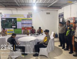 Memasuki Hari Kedua OPS Lilin Krakatau 2025, Kapolres Mesuji Bersama Waka Polres Dan Kabag OPS Melaksanakan Pengecekan Di 3 Pos PAM Dan 2 Pos YAN Rangka Pengamanan Nataru