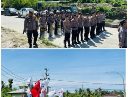 Polres Pesisir Barat Berikan Pengamanan Serta Pelayanan Unjuk Rasa Damai Koalisi Media, LSM Dan Ormas Dalam Menyampaikan Aspirasi