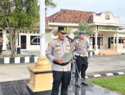 Jajaran Polres Mesuji Gelar Apel Pasukan Rangka Pengamanan Nalam Pergantian Tahun 2025 Menuju 2026,Bagian Dari Operasi Kepolisian Terpusat “Lilin 2025”