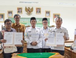 Pemerintah Kabupaten Pesibar Resmi Menandatangani Perjanjian Kerja Sama pengelolaan Kawasan Usaha Agroindustri Terpadu Bersama PT. Dwi Hasta Anugerah