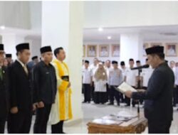 Ratusan Pegawai Negeri Sipil Di Pemerintah Pesibar Barat Resmi Dilantik Dan Diambil Sumpah Jabatan oleh Bupati Pesibar,Dedi Irawan
