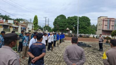 Wujudkan Kemitraan, Polsek Tanjung Raya Gelar Apel Sabuk dan Kentongan Kamtibmas Bersama Warga