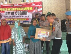 Jumat Curhat Polres Mesuji: Jalin Silaturahmi dan Salurkan Bantuan Sembako untuk Warga Desa Kebun Dalem