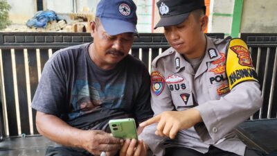 Jajaran Polres Mesuji Melalui Bhabinkamtibmas Giat Sosialisasi Dan pengenalan Aplikasi Siger Lampung Presisi